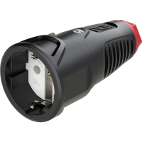 PCE 2510-sr Gniazdo na kabel gumowe 16A 2P+Z 230V SCHUKO VDE IP20  2510-sr