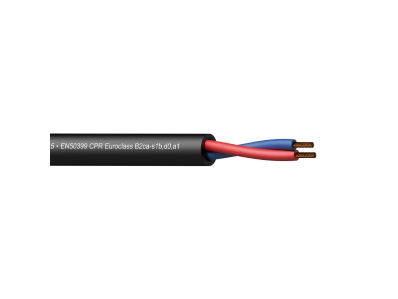 Procab CLS215-B2CA Kabel głośnikowy 2 x 1,5 mm2 - 16 AWG CPR Euroclass B2ca