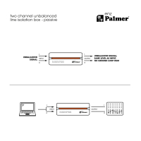 Palmer enz Pasywny 2-kanałowy izolator linii, niesymetryczny