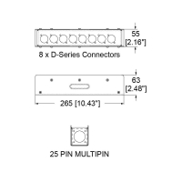 PENN ELCOM R2340-08 Stagebox 8 kanałów, stage box 8ch