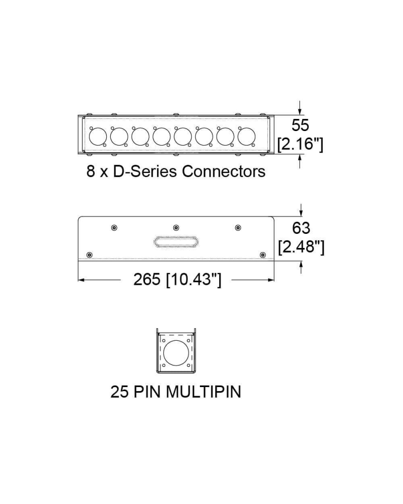 PENN ELCOM R2340-08 Stagebox 8 kanałów, stage box 8ch