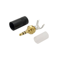 REAN by NEUTRIK NYS231BG-LL - złącze / wtyk  mini JACK stereo 3.5mm złocony czarny