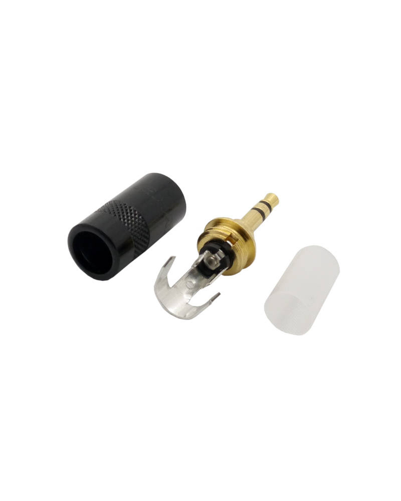 REAN by NEUTRIK NYS231BG-LL - złącze / wtyk  mini JACK stereo 3.5mm złocony czarny