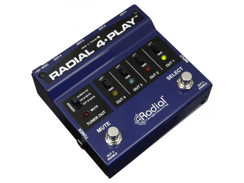 RADIAL 4 Play instrument Di-box  MULTI-OUTPUT dla klawiszy