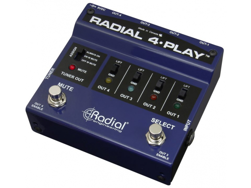 RADIAL 4 Play instrument Di-box  MULTI-OUTPUT dla klawiszy