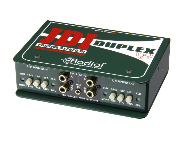 RADIAL Duplex Di-box stereo pasywny