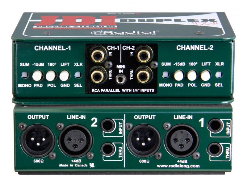 RADIAL Duplex Di-box stereo pasywny