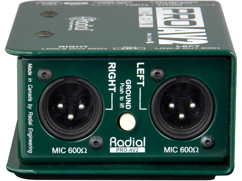 RADIAL ProAV2 Di-box stereo pasywny