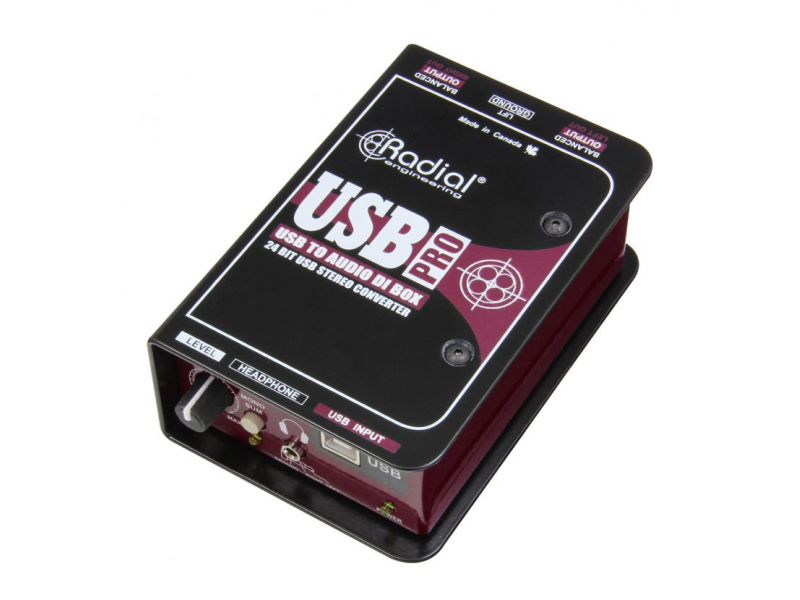 RADIAL USB Pro Di-box stereo z wyjściem USB Laptop