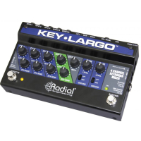 RADIAL KEY-LARGO Keyboard mixer, 3 stereo inputs,effects bus, USB, balanced DI outs