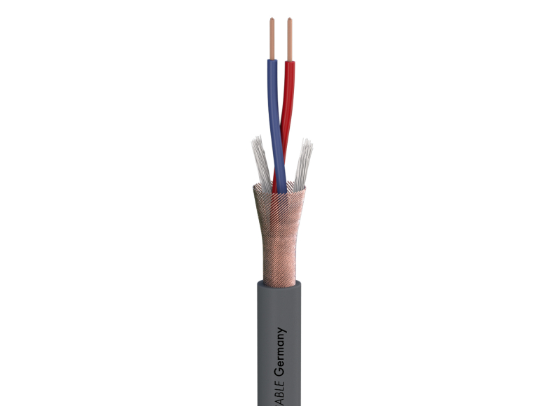 Sommer Cable Stage 22 Highflex; 2 x 0,22 mm2; PVC 6,40 mm przewód mikrofonowy, szary