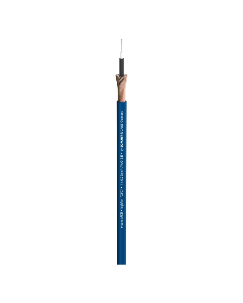 SOMMER CABLE Tricone MKII 1x0,75; 1 x 0,22 mm2; PVC O 5,90 mm; niebieski