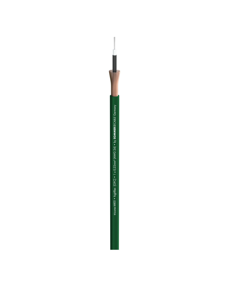 SOMMER CABLE Tricone MKII 1x0,75; 1 x 0,22 mm2; PVC O 5,90 mm; zielony
