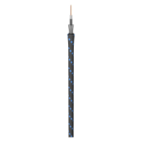 SOMMER CABLE Classique; 1 x 0,50 mm2; PVC + fabric O 6,50 mm; czarno-niebieski