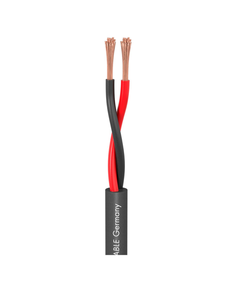 SOMMER CABLE Meridian Install SP215 CPR-Version; 2 x 1,50 mm2; FRNC O 7,00 mm; black; Cca
