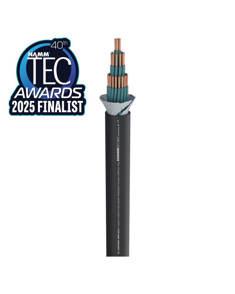 SOMMER CABLE ELEPHANT SPM3215 Przewód 32 x 1,50 mm2; PVC 20,30 mm czarny
