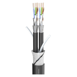 SOMMER CABLE MERCATOR 2 x CAT.7; PVC O 17,40 mm; czarny