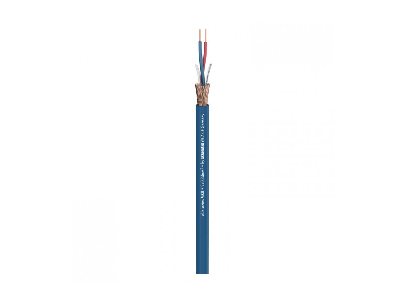 SOMMER CABLE Club Series MKII; 2 x 0,34 mm2; PVC O 6,50 mm; Niebieski