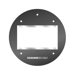 SOMMER CABLE RUND-SYS04 Panel przedni z mocowaniem do 4 WU SYSBOX Panele przednie do GT310 i modelu HT, blacha stalowa ocynkowana, szara