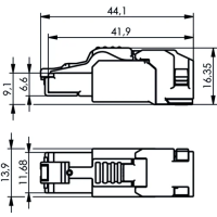 Złącze / wtyk RJ45  Telegartner MFP8-SL T568B Cat.6A Y0000A0251