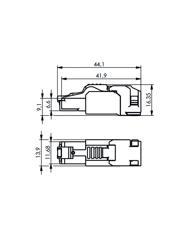 Złącze / wtyk RJ45  Telegartner MFP8-SL T568B Cat.6A Y0000A0251