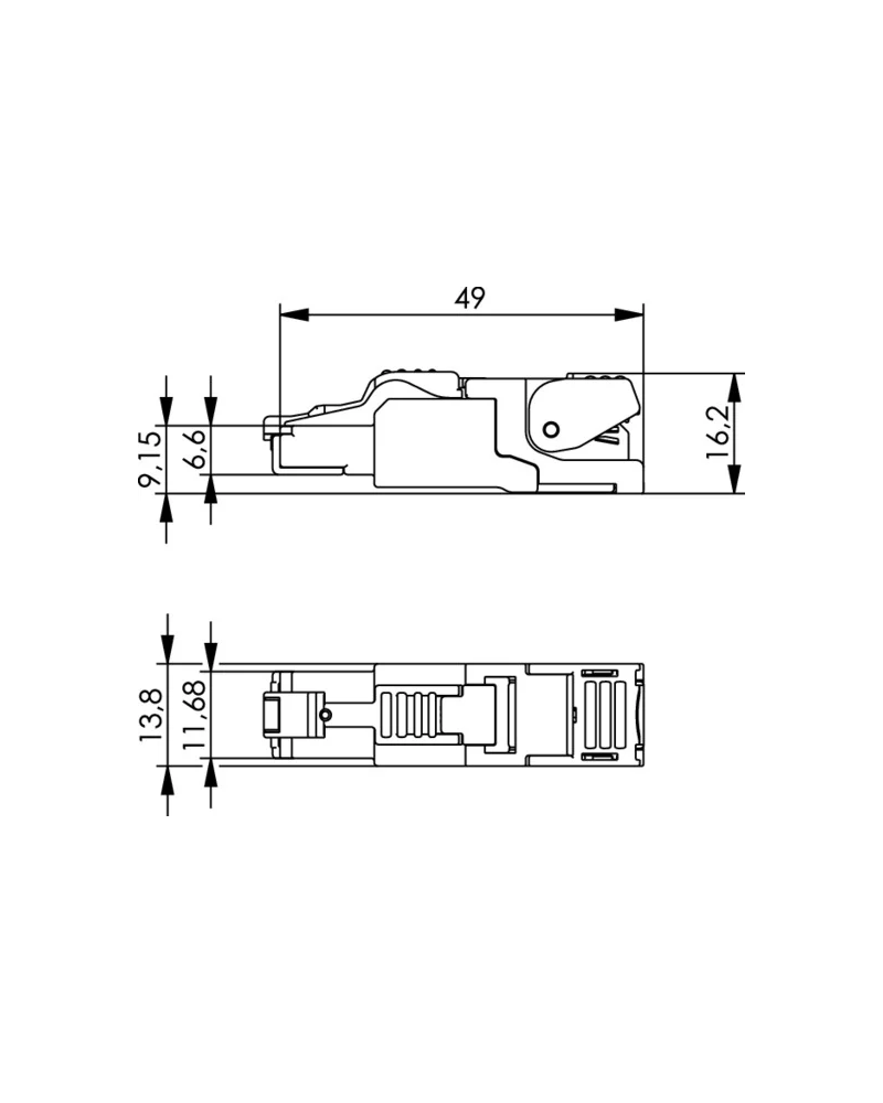 Złącze / wtyk RJ45  Telegartner MFP8 T568B Cat.6A J00026A2001