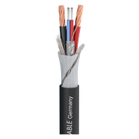 SC-Kolorith 1 CPR-Version; audio: 1 x 2 x 0,35 mm2; power: 2 x 2.00 mm2; FRNC O 7,40 mm; black; Dca