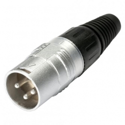 HICON HI-X3CM złącze / wtyk kablowy XLR srebrny męski-177