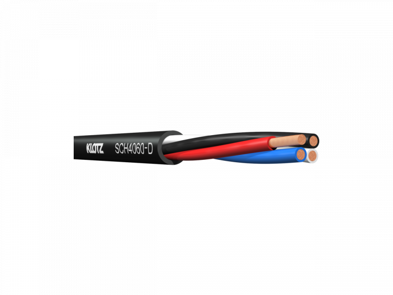 KLOTZ SCH4060-D  Dca przewód/ kabel głośnikowy 4x6 mm2  FRNC LHC