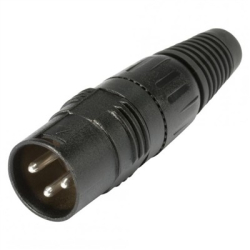 HICON HI-X3CM-B wtyk kablowy XLR metalowy męski