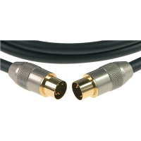 Kabel MIDI KLOTZ  MIDM-018 przewód 5 DIN w pełni metalowe złocone wtyki 1,8 m-475